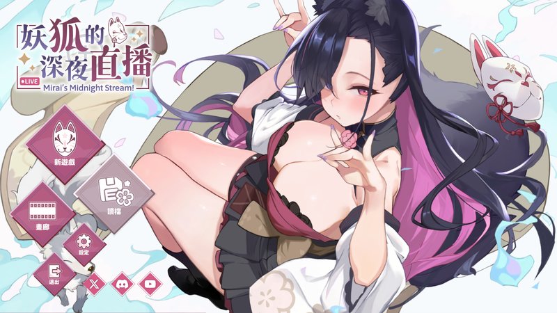 【互动SLG 中文 动态】妖狐的深夜直播 妖狐の深夜配信 Build.19008433 STEAM官中正式版+全DLC 动态 中文 互动SLG